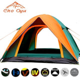 3-4 Person Camping Tent Dual Layer Windbreak Waterproof Anti UV Tourist Tents for Fishing Hiking Beach Travel 3 Season Tent