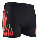 Flame Pattern Men Male Swimming Swimwear Shorts Bathing Suit Trunks Swim Black Blue Beach Wear Briefs beach shorts