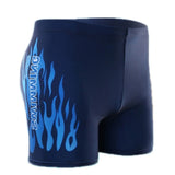 Flame Pattern Men Male Swimming Swimwear Shorts Bathing Suit Trunks Swim Black Blue Beach Wear Briefs beach shorts