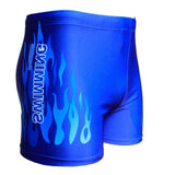Flame Pattern Men Male Swimming Swimwear Shorts Bathing Suit Trunks Swim Black Blue Beach Wear Briefs beach shorts