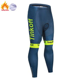 2019 New Tinkoff Winter thermal fleece Cycling Clothes NW men's Jersey suit outdoor riding bike MTB clothing warm Bib Pants set