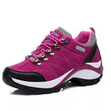 2019 New Women Hiking Shoes Trekking Sneakers Waterproof Warm Mountain Climbing Shoes Sports Rubber Women's Outdoor Shoes