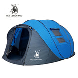 HUI LINGYANG throw tent outdoor automatic tents throwing pop up waterproof camping hiking tent waterproof large family open tent