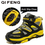 Children Outdoor Sports Hiking Boots Teenagers Mountain Climbing Trekking Shoes Boy Winter Ankle Boots Kids Classic Sneakers
