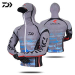 New DAIWA Fishing Vest Men Long Sleeve Quick Dry Fishing Shirts Outdoor Sports FIshing Clothes DAWA Hooded Fishing Jacket