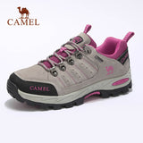 CAMEL Women Hiking Shoes Suede Leather Upper Professional Anti-Slip Durable Breathable Soft Outdoor Climbing Trekking Shoes