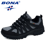 BONA 2020 New Designers Popular Style Men Hiking Shoes Outdoor Sport Shoes Trail Sneakers Man Climbing Athletic Footwear Man