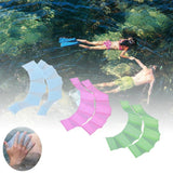 Swimming Hand Finger Fin Learning Swimming Pool Accessory Finger Wear Hand Web Flippers Training Diving Gloves Swim Pool Paddles