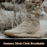 35-47 Size Men Women Ultrallight Outdoor Climbing Shoes Tactical Training Army Boots Summer Breathable Mesh Hiking Desert Boot