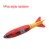 Children swimming diving toys swimming pool rocket throwing summer game pool accessories