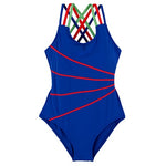 Andzhelika Swimsuit Girls One Piece Swimwear Solid Bandage Bodysuit Children Beachwear Sports Swim Suit Bathing Suit AK8675