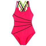 Andzhelika Swimsuit Girls One Piece Swimwear Solid Bandage Bodysuit Children Beachwear Sports Swim Suit Bathing Suit AK8675