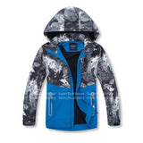 Autumn Winter Children Waterproof Fleece Jackets Kids Hiking Coat Windbreaker Softshell Toddler Girl Boy Camping Outdoor Clothes