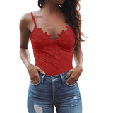 2019 Women Summer Sleeveless V neck Vest Sexy Tank Tops Woman Sleeveless Cami Strappy Slim Fit Top Female Solid Color Streetwear