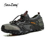 Sanzoog summer Hiking Shoes Men Outdoor Trekking Shoes Anti-Skid Rock Climbing Shoes Tracking Shoes Outventure Mountain Shoes