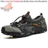 Sanzoog summer Hiking Shoes Men Outdoor Trekking Shoes Anti-Skid Rock Climbing Shoes Tracking Shoes Outventure Mountain Shoes