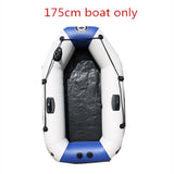 Outdoor Water Inflatable Boat175cm PVC Boat  Wear-resistant 1-2Person Inflatables Kayak Fishing Boat Air Deck Bottom E-Motor