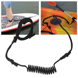 Elastic Strap Surfboard Safe Leg Rope Surfing Foot Paddle Leash Raft Traction Coiled Ankle Kayak Accessory Stretchable Stand Up