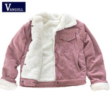 Vangull casaco de inverno feminino grosso peles forrado casacos parkas moda falso forro de pele veludo bombardeiro jaquetas bonito outwear 2019 novo