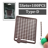5Set=500PCS Carp Fishing Accessories Micro Bait Stopper Boillies Bait Stop Bead Carp Bait Holder for Hair Rig Tackle Accessories