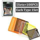 5Set=500PCS Carp Fishing Accessories Micro Bait Stopper Boillies Bait Stop Bead Carp Bait Holder for Hair Rig Tackle Accessories