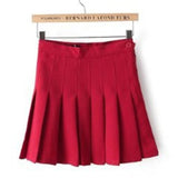 Gentillove Women Causal Japanese Mini Pleated Skirt High Waist Pink A-line Skirts 2019 Casual Plaid Streetwear Skirts Bottoming