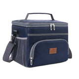 Branded 15L Blue Red Insulated Thermal Cooler Lunch box bag for outdoor Picnic Car using Bolsa termica loncheras para mujer