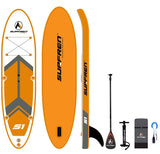 Inflatable Surf Stand Up Sup paddle board iSUP Surfing Paddleboard SURFREN S1 wakeboard bodyboard kayakboat size300*76**13cm