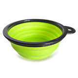 Aollapsible Pet Silicone Bowl Portable Outdoor Camping Travel Folding Dog Bowl Water Bowl Kettle Pet Dog Food Bowl