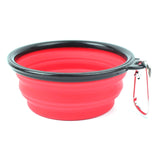 Aollapsible Pet Silicone Bowl Portable Outdoor Camping Travel Folding Dog Bowl Water Bowl Kettle Pet Dog Food Bowl