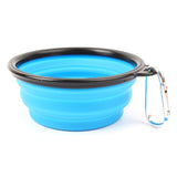 Aollapsible Pet Silicone Bowl Portable Outdoor Camping Travel Folding Dog Bowl Water Bowl Kettle Pet Dog Food Bowl