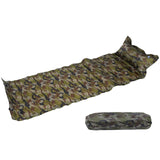 Self Inflating Camping Roll Mat Sleeping Bed Inflatable Pillow Air Mattress Bag Camping Pad Picnic Beach Mat Sand Mat Z25