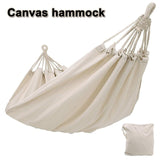 200*150cm white Canvas Fabric Hammock camping bed equipment outdoor folding bed camas plegables lit de camp cama plegable para