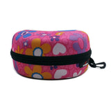 Adult Child Eyewear Case Zipper Water Resistant Portable Spectacle Cases Bag Container Accessories With Hooks For Skiing Goggles