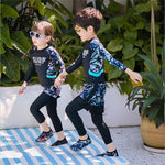 2020 MEIYIER Korean rashguard girls boys swimsuit UV sun protection kids swim surf rash guard suit for teens 2-16 Years