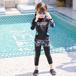 2020 MEIYIER Korean rashguard girls boys swimsuit UV sun protection kids swim surf rash guard suit for teens 2-16 Years