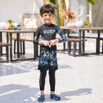 2020 MEIYIER Korean rashguard girls boys swimsuit UV sun protection kids swim surf rash guard suit for teens 2-16 Years