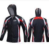 2020 New Summer Outdoor Sport Shirt Clothing Men Fishing Shirts Long Sleeve Breathable Quick Dry Coat Hooded Fishing Clothes
