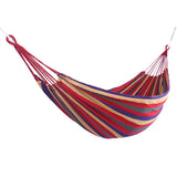 Hammock Camping Tents Portable Garden Canvas Hammock Canvas Bed Camping Hanging Porch Backyard Indoor Outdoor Swing Blue