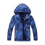 Children Fitness Outdoor Hiking Fleece Jackets Kids Softshell Waterproof Rain Coats Toddler Training Camping Winter Warm Clothes