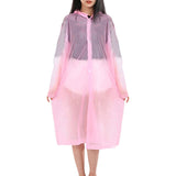 Adult children men and women hooded raincoat EVA matte thick rain clothes waterproof rain transparent outdoor camping set