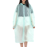 Adult children men and women hooded raincoat EVA matte thick rain clothes waterproof rain transparent outdoor camping set