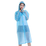 Adult children men and women hooded raincoat EVA matte thick rain clothes waterproof rain transparent outdoor camping set
