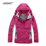 Womens Skiing Jacket Waterproof Windproof 2 in 1 Fleece Thermal Liner Warm Coat Clothes for Outdoor Sports Hiking Snowboarding