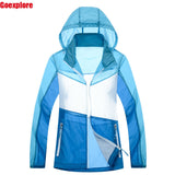 Dropshipping New Ultra-light Outdoor Sport Waterproof Quick-dry Clothes Skin suit Outwear Plus Size women summer jacket