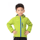 Children Spring&Autumn Softshell jacket girls and boys Windbreaker Fleece clothes Kids Outdoor Waterproof Coat With Hooded