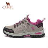 CAMEL Women Hiking Shoes Suede Leather Upper Professional Anti-Slip Durable Breathable Soft Outdoor Climbing Trekking Shoes