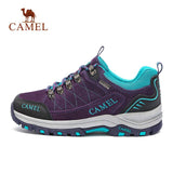 CAMEL Women Hiking Shoes Suede Leather Upper Professional Anti-Slip Durable Breathable Soft Outdoor Climbing Trekking Shoes
