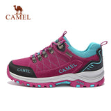 CAMEL Women Hiking Shoes Suede Leather Upper Professional Anti-Slip Durable Breathable Soft Outdoor Climbing Trekking Shoes