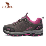 CAMEL Women Hiking Shoes Suede Leather Upper Professional Anti-Slip Durable Breathable Soft Outdoor Climbing Trekking Shoes